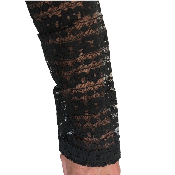 Francesca's Kenna Collection Lace A-Line Mini Black Lace Dress Holiday Dress Med - Picture 7 of 16